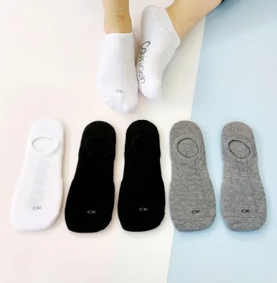 Set 3 pares de medias Calvin Klein blanco, negro y gris