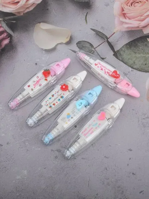 Cinta de corrección decorativa con dibujos animados al azar