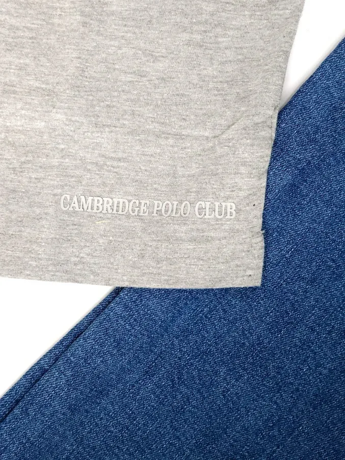 Camiseta Cambrige Polo Club para Caballero color gris