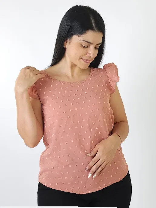 Blusa para dama color palo rosa