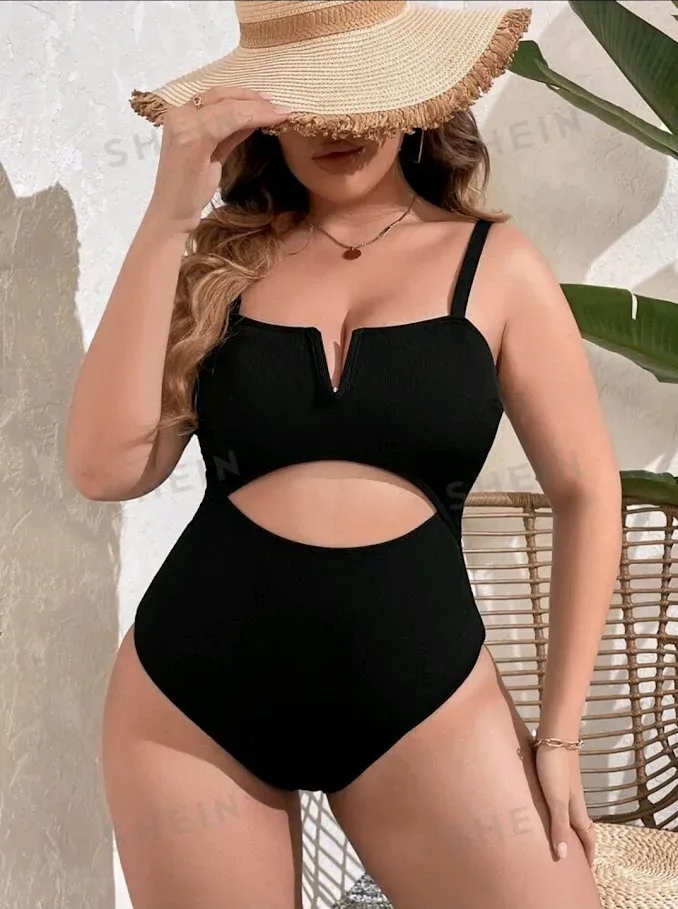 Vestido de baño color negro para dama