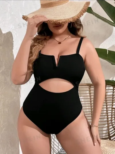 Vestido de baño color negro para dama