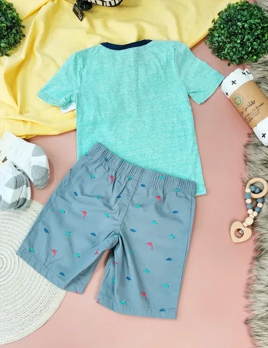 Conjunto  Carter´s para niño color gris y azul