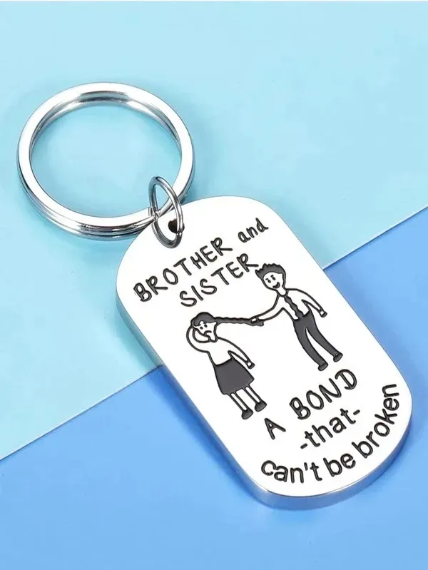 LLavero con frase para hermanos
