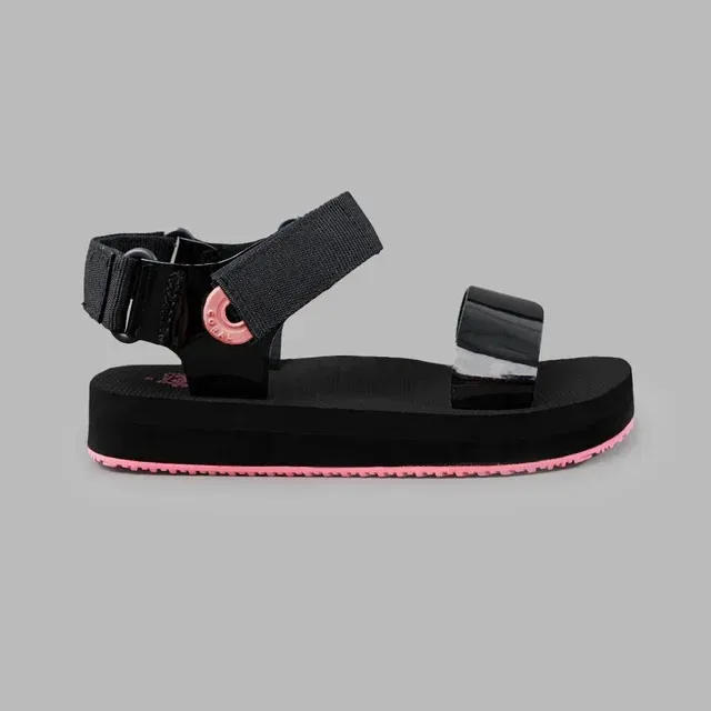 Sandalias Coral Fishy Black para niña