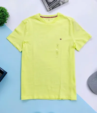 Camiseta Tommy Hilfiger para caballero color verde neón