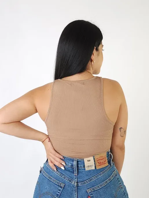 Blusa para dama color café