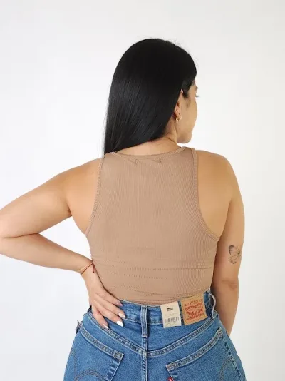 Blusa para dama color café