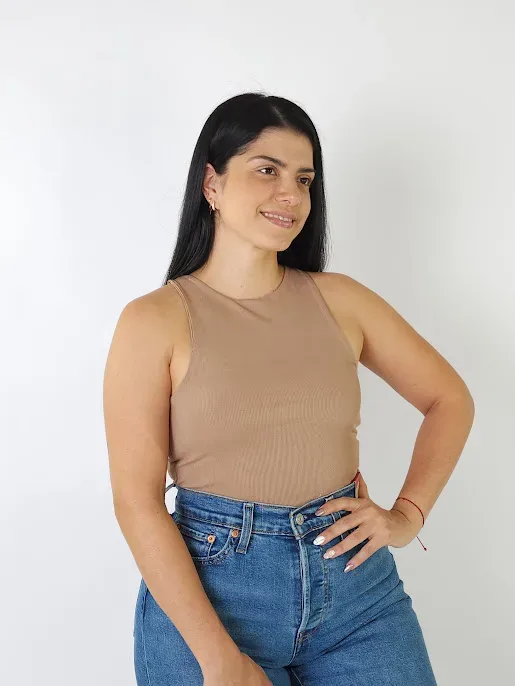 Blusa para dama color café