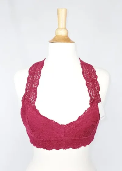 Bralette para dama color Vino