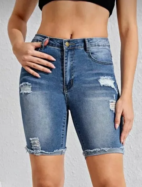 Short para dama color mezclilla