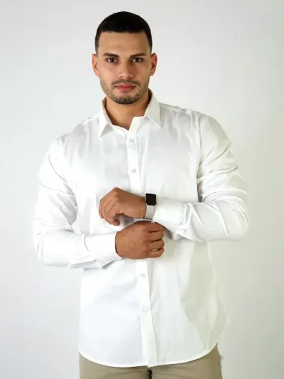 Camisa Estivaneli para caballero color blanco
