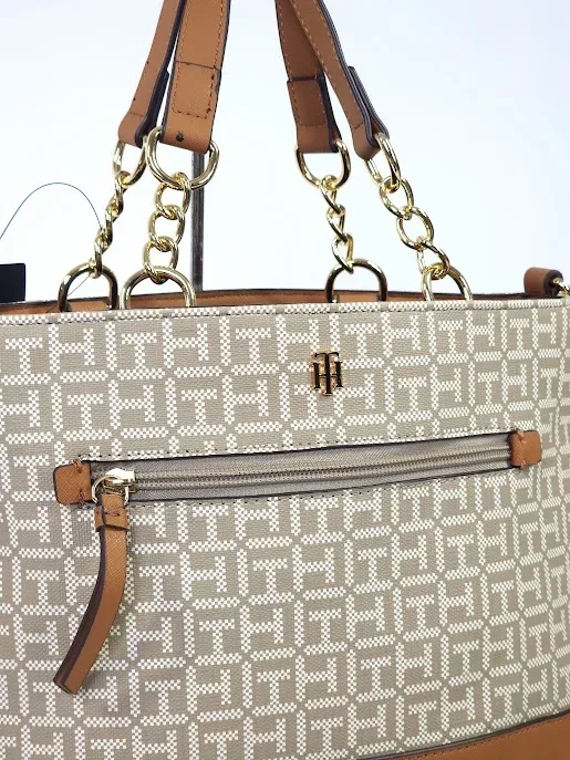Bolso Tommt Hilfiger para dama color beige