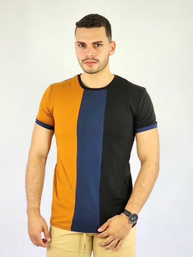 Camiseta de hombre Touch and Go multicolor