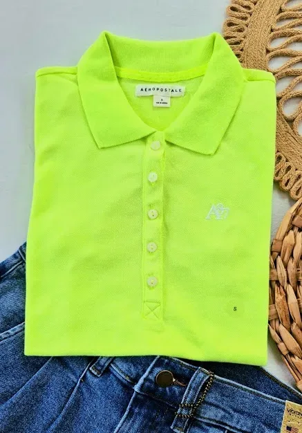 Camiseta Aeropostale para dama color verde limón