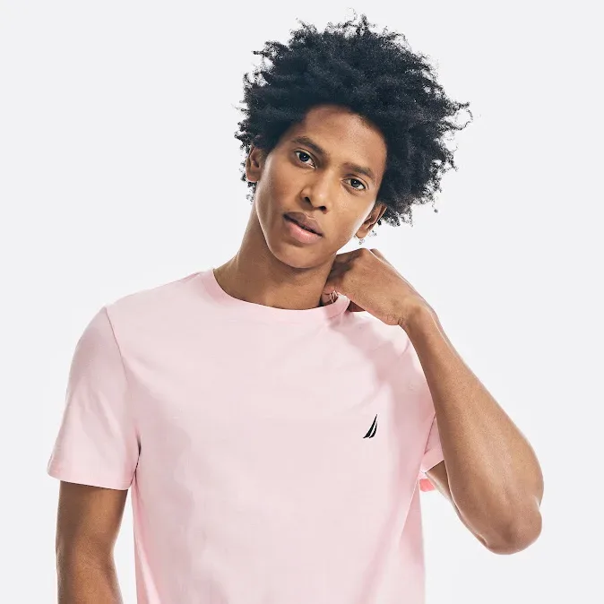 Camiseta Naútica para caballero color rosa