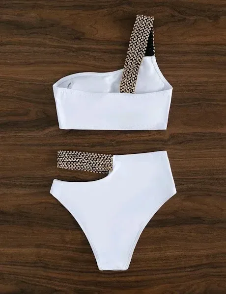 Vestido de baño para dama colo blanco