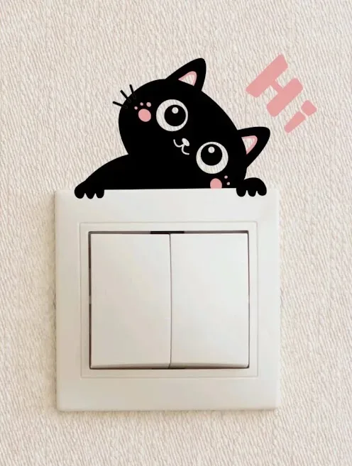 Pegatina para decorar de gato