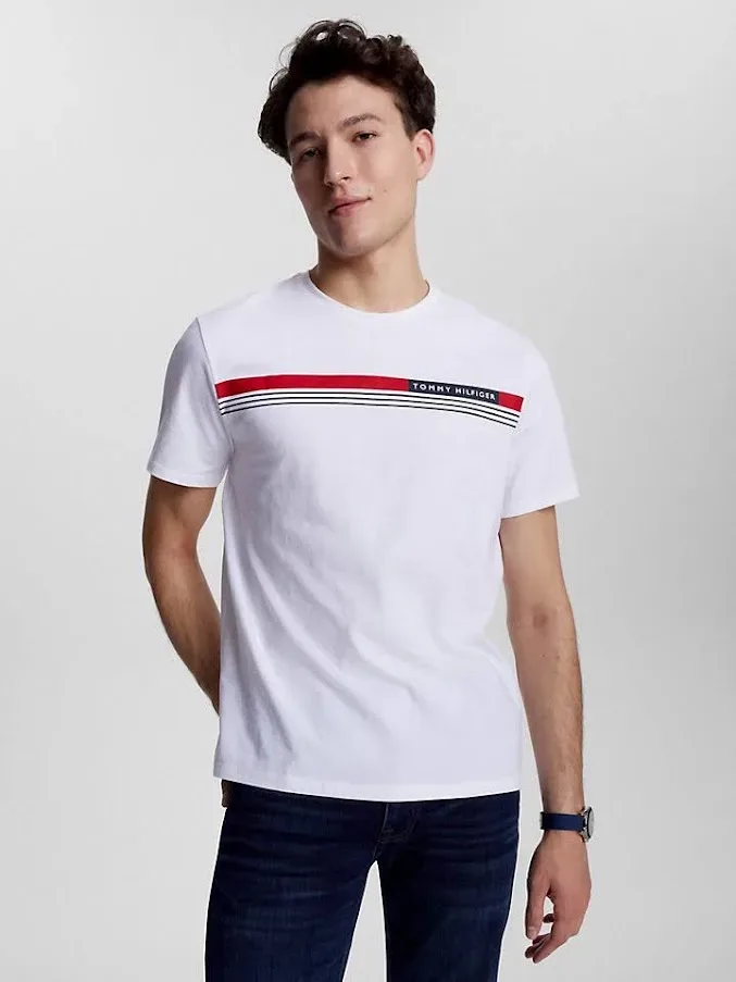 Camiseta Tommy Hilfiger para caballero color blanco