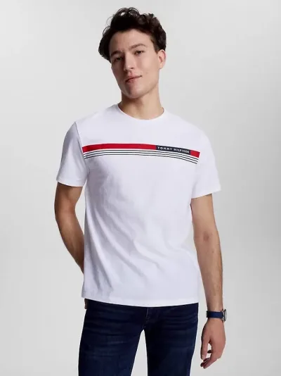 Camiseta Tommy Hilfiger para caballero color blanco