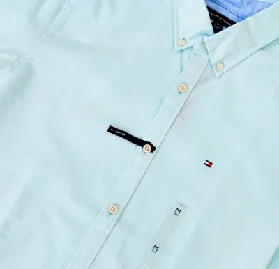 Camisa Tommy Hilfiger para caballero color verde menta