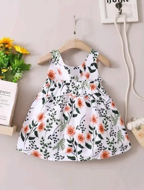 Vestido para niña diseño floral