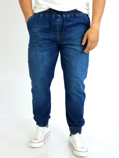 Jogger Estivaneli para caballero color azul JV-26950