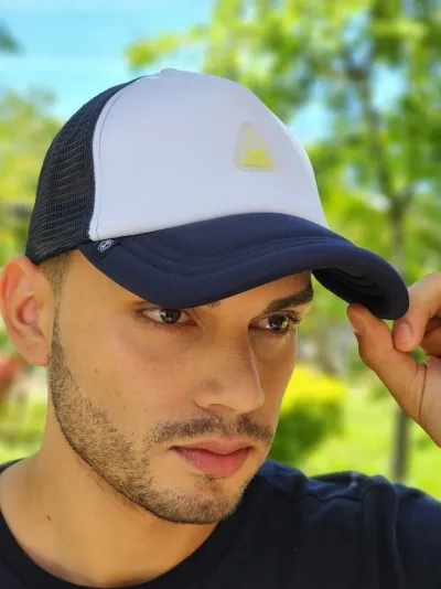 Gorra Hummer para caballero color azul con blanco