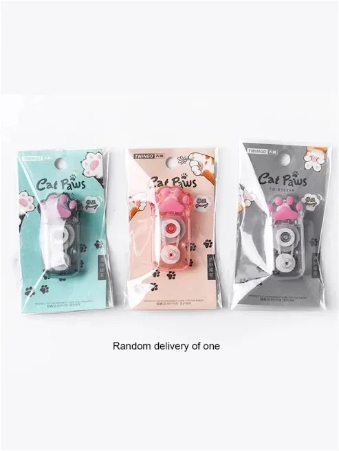 Cinta de corrector con diseño de patita al azar