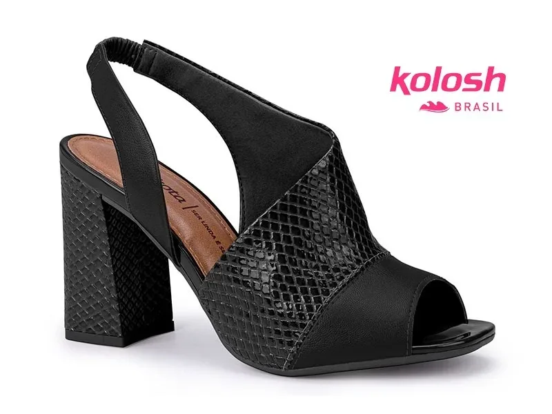 Tacones Kolosh para dama color negro Z6443