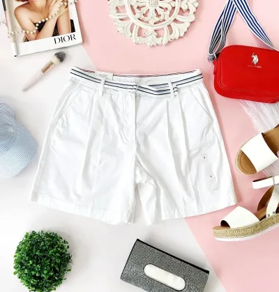 Short Tommy Hilfiger para dama color blanco