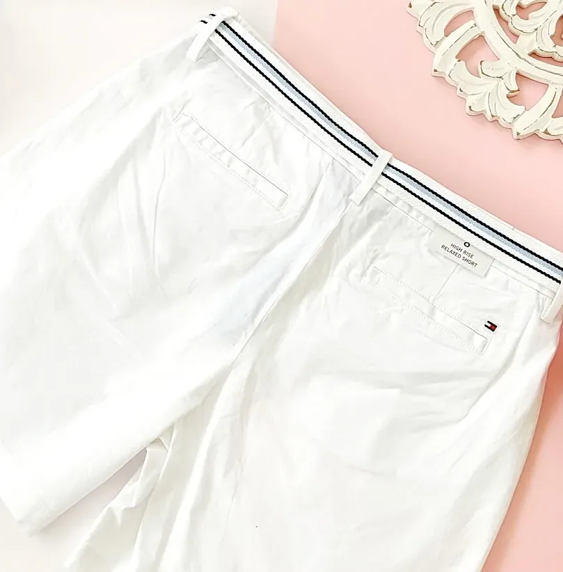 Short Tommy Hilfiger para dama color blanco