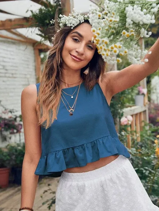 Blusa para dama color turquesa