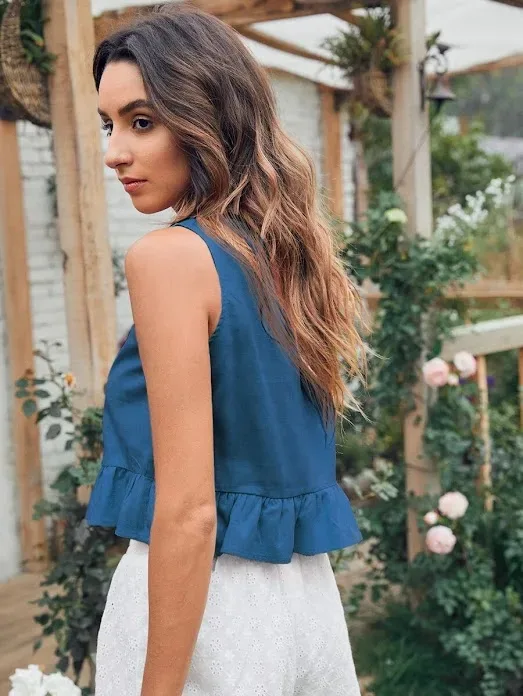 Blusa para dama color turquesa