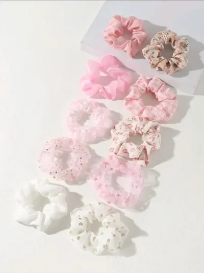 Set de colas de cabello para dama multicolor