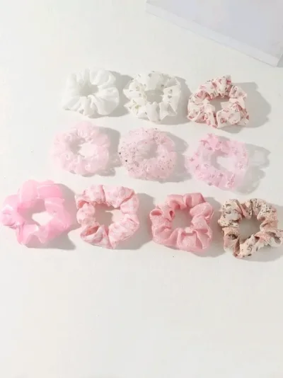 Set de colas de cabello para dama multicolor