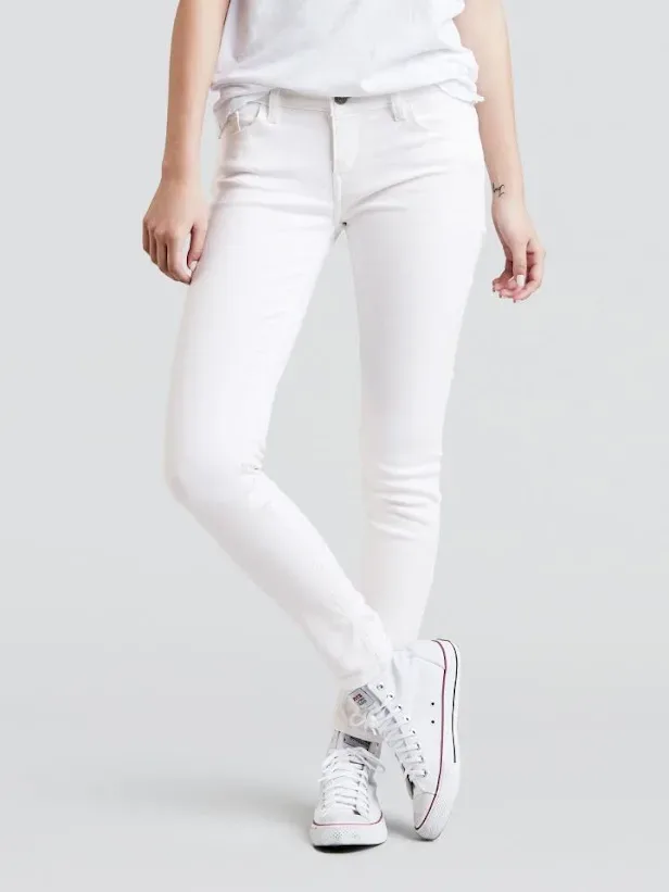 Jeans para dama Levi's 535-0315 Super Skinny color blanco
