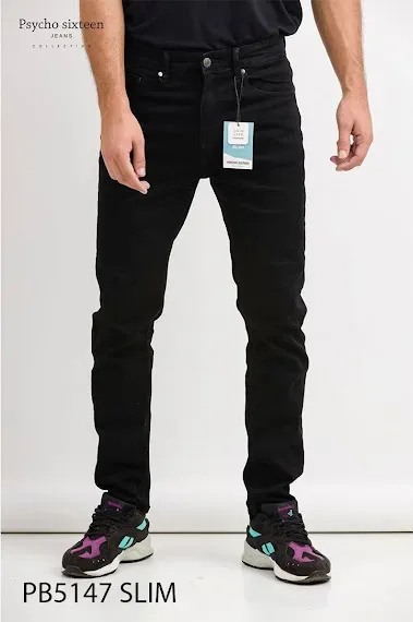 Pantalón Psycho Sixteen PB5147 para caballero color negro