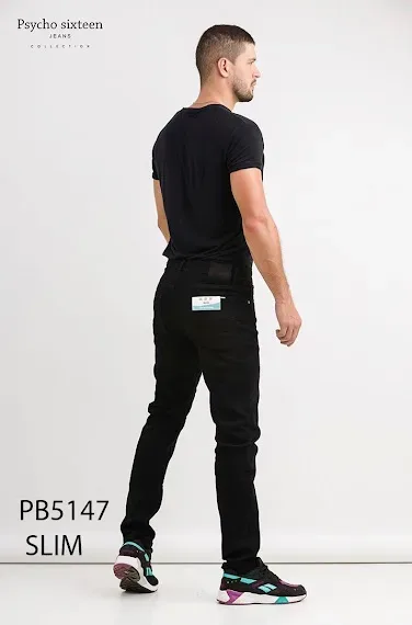 Pantalón Psycho Sixteen PB5147 para caballero color negro