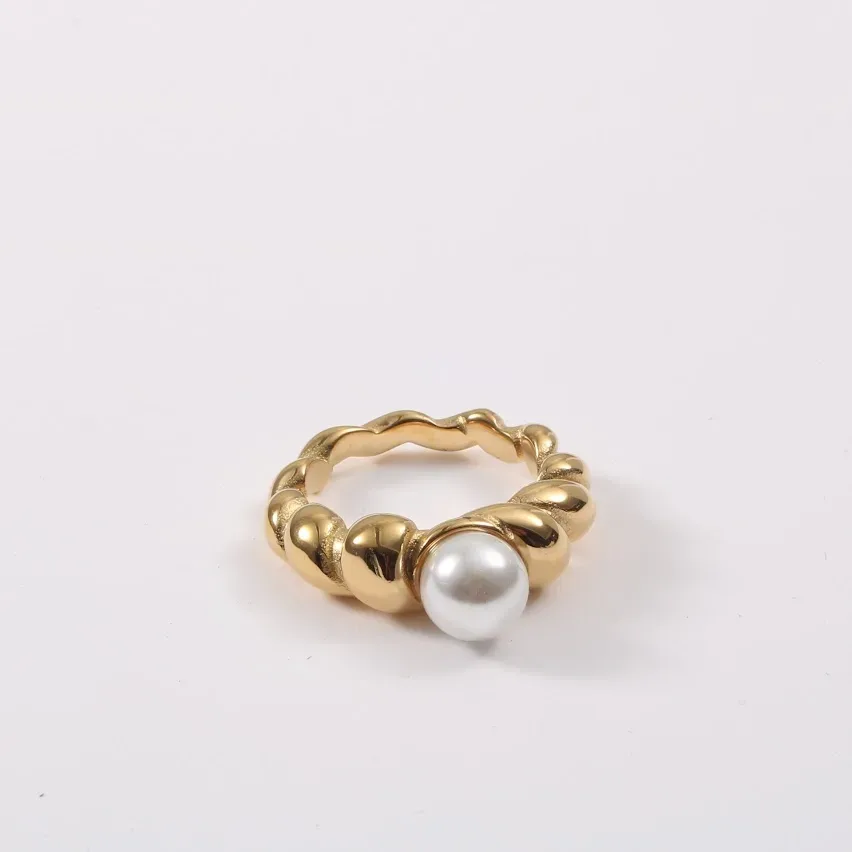Anillo para dama de acero de titanio