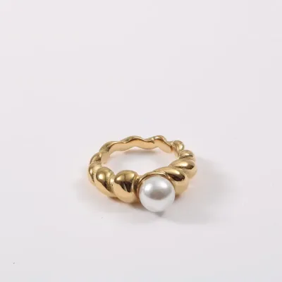 Anillo para dama de acero de titanio