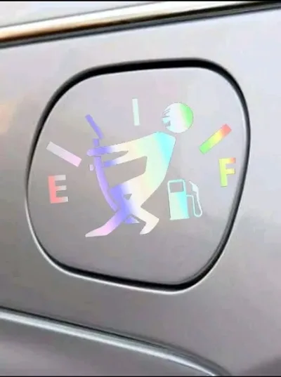 Pagatina para coche con diseño de figura color tornasol