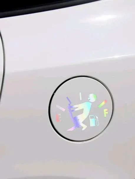 Pagatina para coche con diseño de figura color tornasol