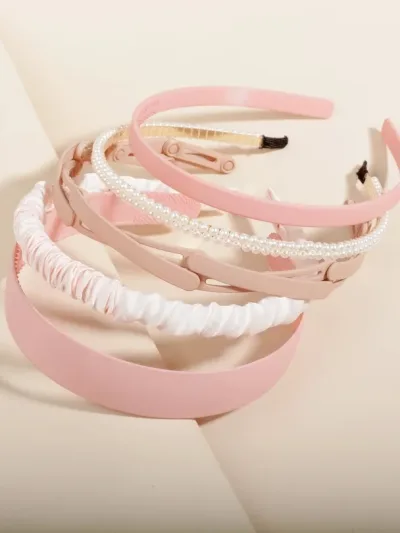 Set de diademas de cabello para dama diseño varios multicolor