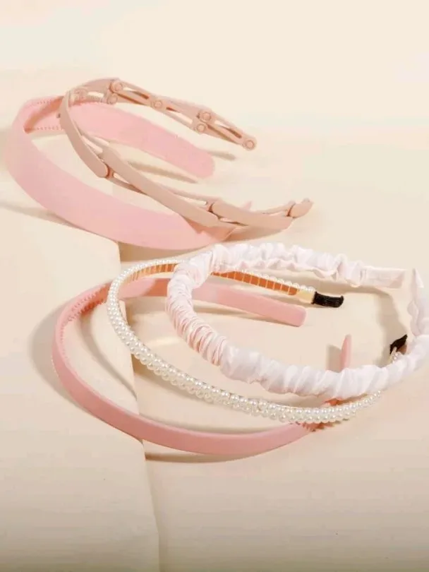 Set de diademas de cabello para dama diseño varios multicolor