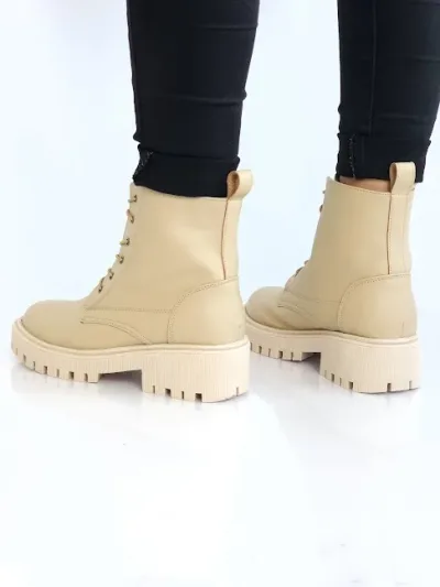 Botines Colombianos para Dama Militar Beige
