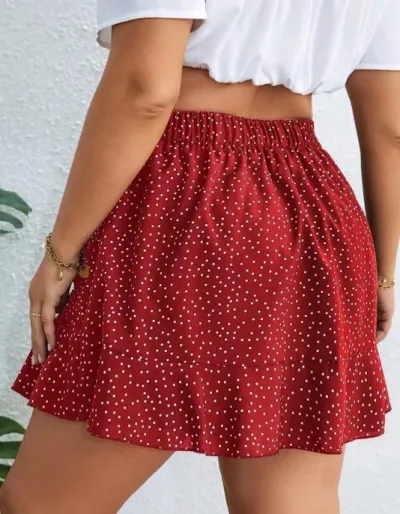 Short enagua diseño puntos