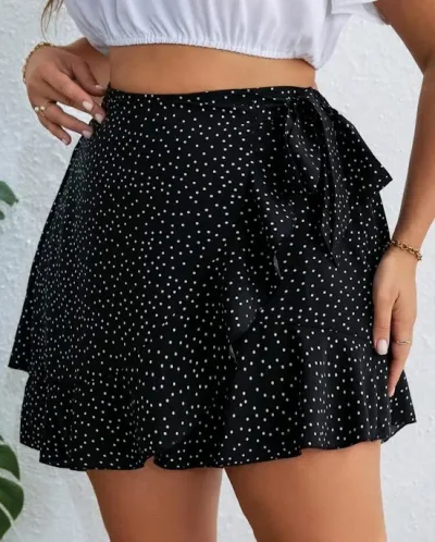 Short enagua diseño puntos