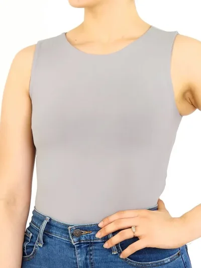 Body para dama color gris