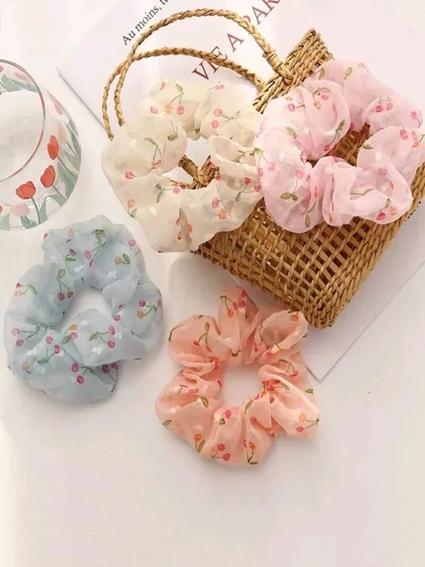 Set de colas de cabello para dama multicolor